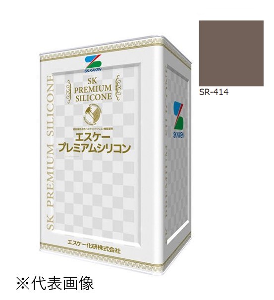 エスケー弾性プレミアムシリコン　艶有　SR-414　15kg【エスケー化研】＊代引決済不可、キャンセル不可