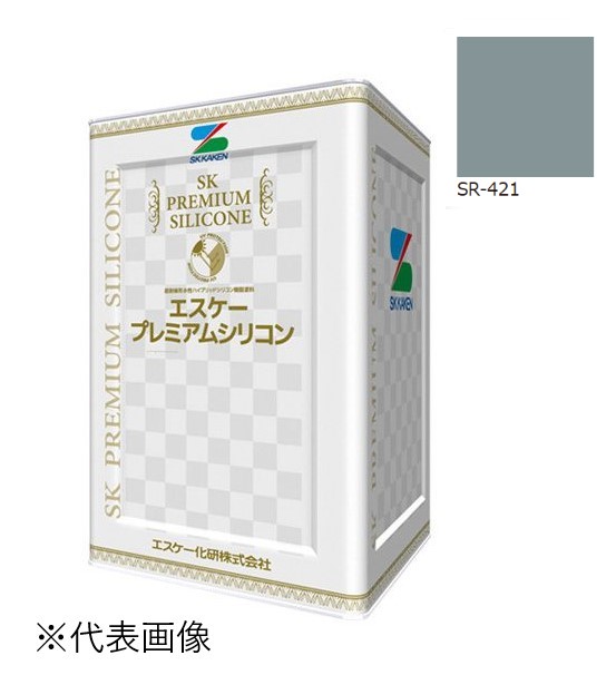 エスケー弾性プレミアムシリコン　艶有　SR-421　15kg【エスケー化研】＊代引決済不可、キャンセル不可
