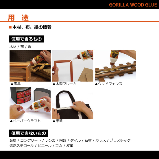 GORILLA　No.1774　ゴリラウッドグルー　532ml　1箱　20本入【呉工業　KURE／クレ】