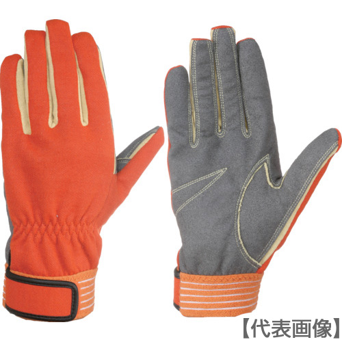 シモン　災害活動用保護手袋（アラミド繊維手袋）　ＫＧ－１２０オレンジ（KG120-L）837-0870【（株）シモン】