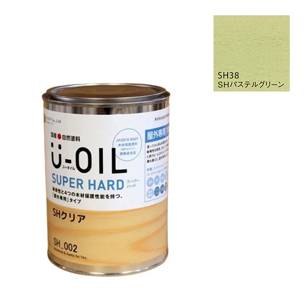 U-OIL(ユーオイル)　スーパーハード　パステルグリーン（SＨ38）170ml【株式会社シオン】屋外専用