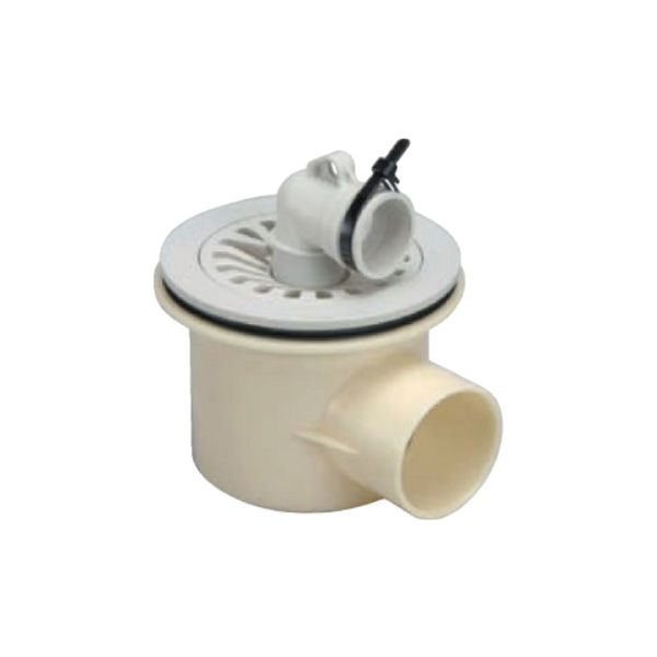 SPG洗濯機防水パン排水トラップ　樹脂製差し込み式タイプ　横排水　BT-Y【SPG】