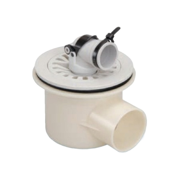 SPG洗濯機防水パン排水トラップ　樹脂製ワンタッチ式タイプ 　横排水　SBT-Y【SPG】