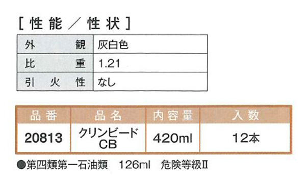 クリンビード　CB(020813)　420ml　12本ｾｯﾄ　TIK溶接時の溶け込み促進剤【イチネンケミカルズ】