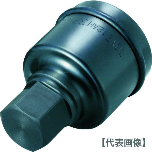 ＴＯＮＥ　インパクト用ヘキサゴンソケット　２７ｍｍ　全長１１０ｍｍ（12AH-27）396-3764【ＴＯＮＥ（株）】