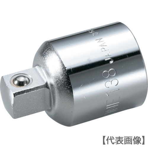 ＴＯＮＥ　ソケットアダプター　差込角１９．０ｍｍ　差込角２５．４ｍｍ　全長６０．０ｍｍ（148）120-8659【ＴＯＮＥ（株）】