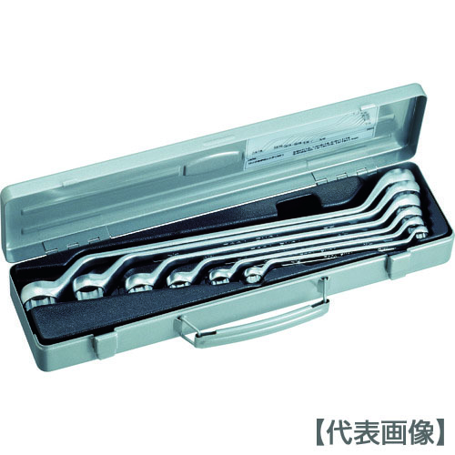 ＴＯＮＥ　ロングめがねレンチセット（４５°）　吋目（2600）120-0496【ＴＯＮＥ（株）】