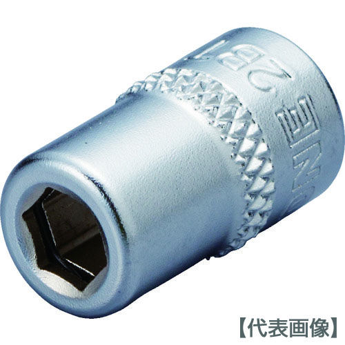 ＴＯＮＥ　ソケットビットアダプター　ビットホルダーソケット　差込角６．３５ｍｍ　二面幅寸法６．３５ｍｍ（2BT）810-9767【ＴＯＮＥ（株）】