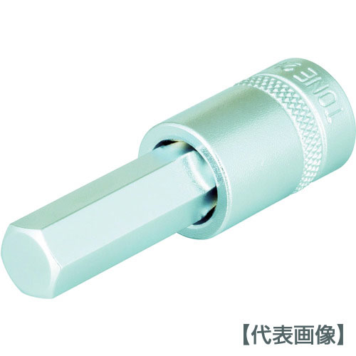 ＴＯＮＥ　ヘキサゴンソケット　６ｍｍ　長さ２６ｍｍ（2H-06）119-6936【ＴＯＮＥ（株）】
