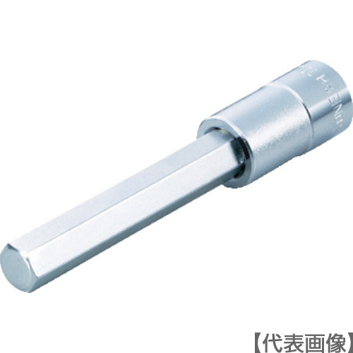ＴＯＮＥ　ロングヘキサゴンソケット　７ｍｍ　長さ７６ｍｍ（2H-07L）387-5415【ＴＯＮＥ（株）】