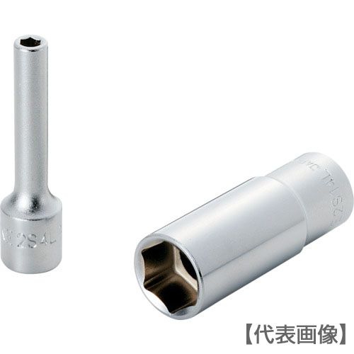 ＴＯＮＥ　ディープソケット（６角）　４ｍｍ（2S-04L）369-4607【ＴＯＮＥ（株）】