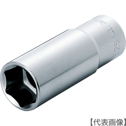 ＴＯＮＥ　ディープソケット（６角）　１４ｍｍ　全長５１ｍｍ（2S-14L）122-4395【ＴＯＮＥ（株）】