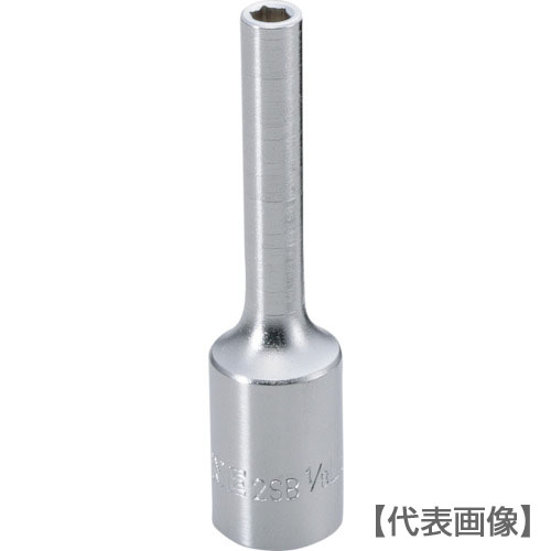 ＴＯＮＥ　ディープソケット　対辺寸法７／３２インチ（2SB-07L）810-9626【ＴＯＮＥ（株）】