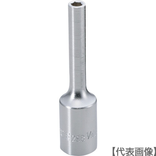 ＴＯＮＥ　ディープソケット　対辺寸法１／２インチ（2SB-16L）810-9633【ＴＯＮＥ（株）】