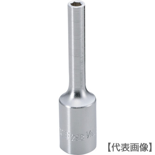 ＴＯＮＥ　ディープソケット　対辺寸法９／１６インチ（2SB-18L）810-9634【ＴＯＮＥ（株）】