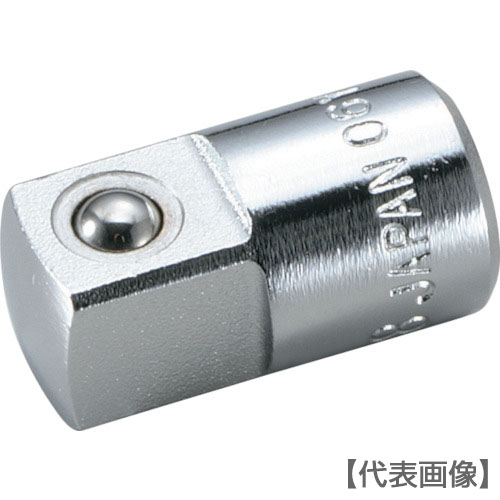 ＴＯＮＥ　ソケットアダプター　差込角６．３５／９．５ｍｍ　全長２３．０ｍｍ（38）120-8594【ＴＯＮＥ（株）】