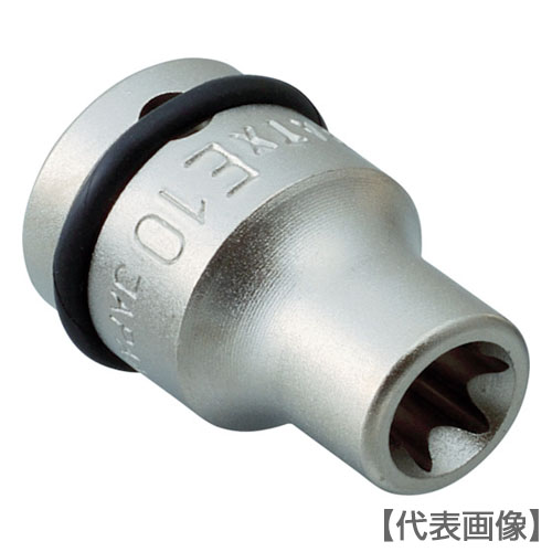 ＴＯＮＥ　インパクト用ヘックスローブソケット　トルクスソケット　Ｅ７　先端寸法６．１７ｍｍ（3ATX-E07）369-4798【ＴＯＮＥ（株）】