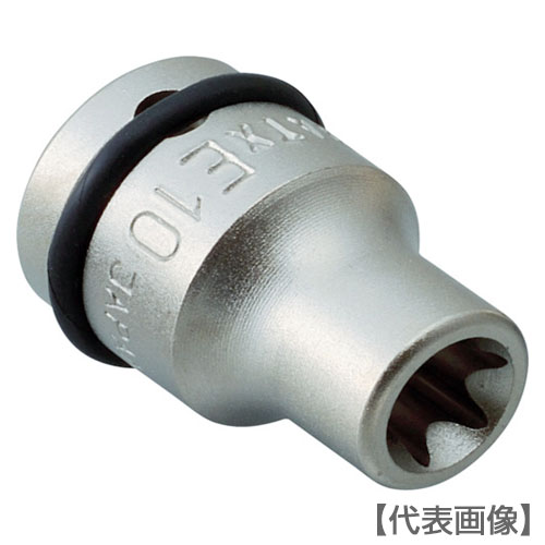 ＴＯＮＥ　インパクト用ヘックスローブソケット　トルクスソケット　Ｅ１２　先端寸法１１．１３ｍｍ（3ATX-E12）369-4836【ＴＯＮＥ（株）】
