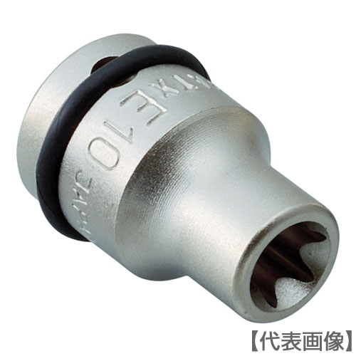 ＴＯＮＥ　インパクト用ヘックスローブソケット　トルクスソケット　Ｅ１６　先端寸法１４．７１ｍｍ（3ATX-E16）369-4852【ＴＯＮＥ（株）】