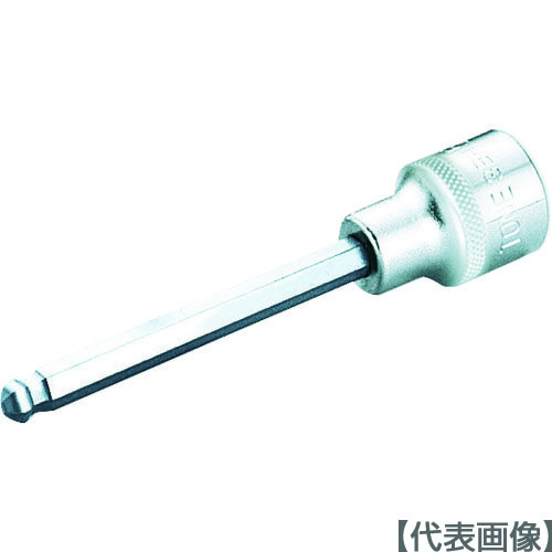 ＴＯＮＥ　ボールポイントヘキサゴンソケット　対辺寸法５ｍｍ　差込角９．５ｍｍ　長さ４８ｍｍ（3BH-05）119-7380【ＴＯＮＥ（株）】