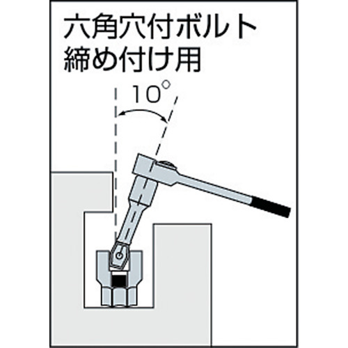 ＴＯＮＥ　ロングボールポイントヘキサゴンソケット　対辺寸法８ｍｍ　差込角９．５ｍｍ　長さ９６ｍｍ（3BH-08L）119-7487【ＴＯＮＥ（株）】