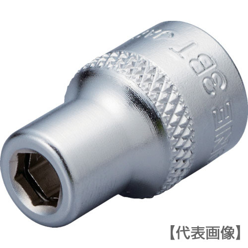 ＴＯＮＥ　ソケットビットアダプター　ビットホルダーソケット　差込角９．５ｍｍ　二面幅寸法６．３５ｍｍ（3BT）810-9768【ＴＯＮＥ（株）】