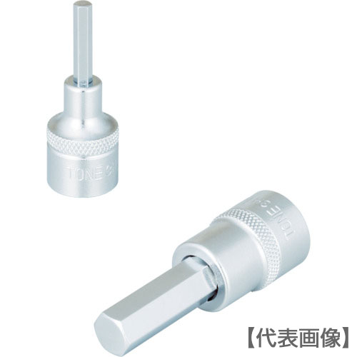 ＴＯＮＥ　ヘキサゴンソケット　対辺寸法４ｍｍ　ビット長さ２０ｍｍ（3H-04）119-7282【ＴＯＮＥ（株）】