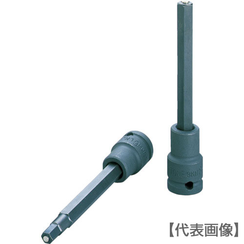 ＴＯＮＥ　ロングヘキサゴンソケット（マグネット付）　８ｍｍ（3KH-08LK）369-5280【ＴＯＮＥ（株）】