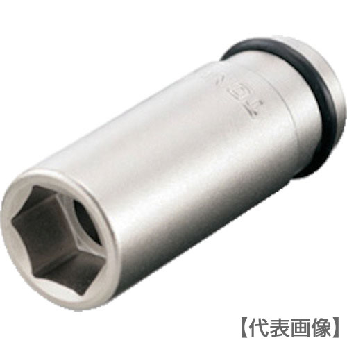 ＴＯＮＥ　インパクト用ロングソケット　差込角９．５ｍｍ　対辺寸法１８ｍｍ　全長５５ｍｍ（3NV-18L）387-5555【ＴＯＮＥ（株）】