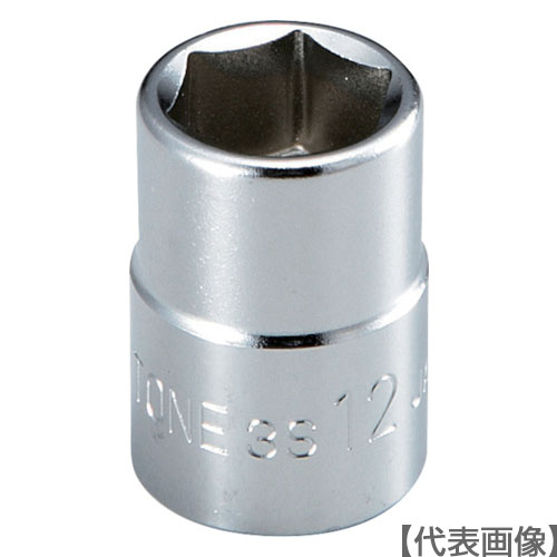 ＴＯＮＥ　ソケット（６角）　対辺寸法８ｍｍ　全長２６ｍｍ（3S-08）122-2732【ＴＯＮＥ（株）】