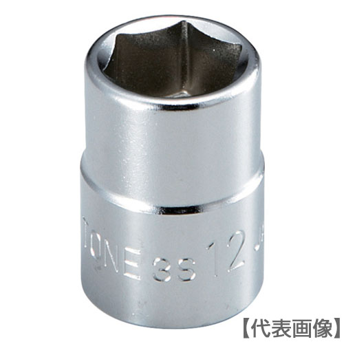 ＴＯＮＥ　ソケット（６角）　対辺寸法１３ｍｍ　全長２７ｍｍ（3S-13）122-3038【ＴＯＮＥ（株）】