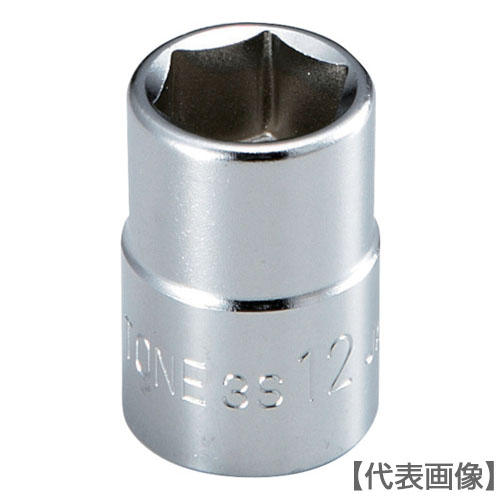 ＴＯＮＥ　ソケット（６角）　対辺寸法１４ｍｍ　全長２７ｍｍ（3S-14）122-3097【ＴＯＮＥ（株）】