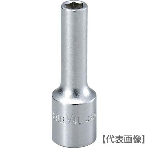 ＴＯＮＥ　ディープソケット（６角）　吋目　１／２ｉｎｃｈ（3SB-16L）810-9488【ＴＯＮＥ（株）】