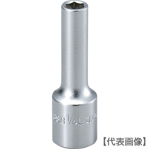 ＴＯＮＥ　ディープソケット（６角）　吋目　９／１６ｉｎｃｈ（3SB-18L）810-9490【ＴＯＮＥ（株）】