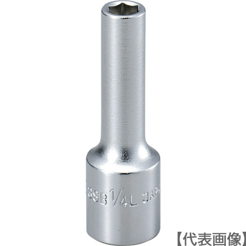 ＴＯＮＥ　ディープソケット（６角）　吋目　１９／３２ｉｎｃｈ（3SB-19L）810-9491【ＴＯＮＥ（株）】