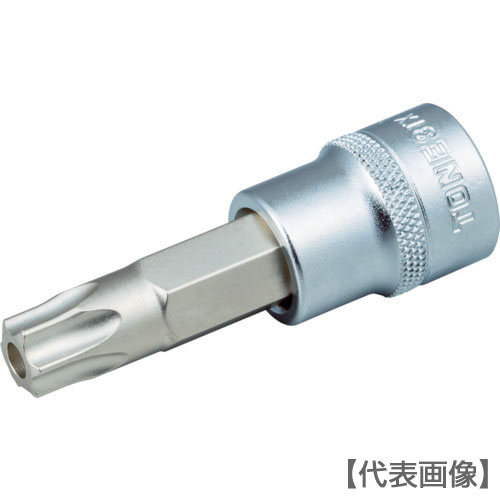 ＴＯＮＥ　ヘックスローブソケット トルクスソケット（いじり防止タイプ）T30　差込角9.5mm 先端寸法5.49mm（3TX-T30H）369-5948【ＴＯＮＥ（株）】