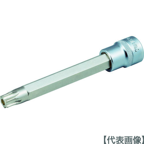 ＴＯＮＥ ヘックスローブソケット ロングトルクスソケット（いじり防止タイプ） T55 差込角9.5mm 先端寸法11.17mm（3TX-T55HL）396-3951【ＴＯＮＥ（株）】