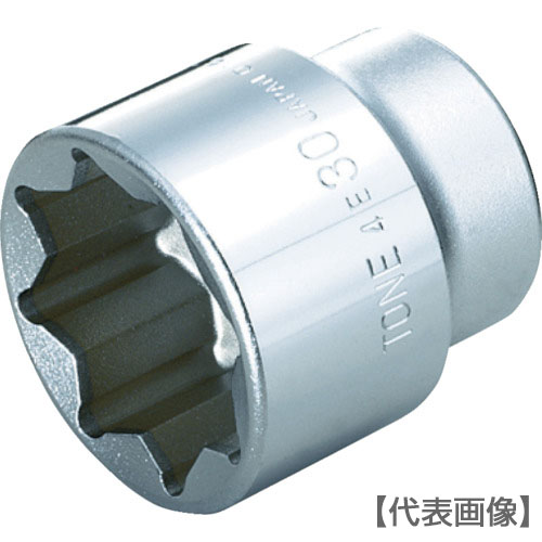 ＴＯＮＥ　ソケット（８角）　１９ｍｍ（4.00E-19）369-6472【ＴＯＮＥ（株）】