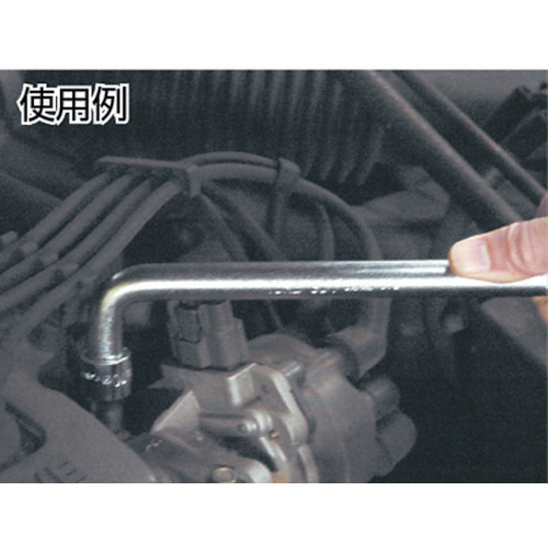 ＴＯＮＥ　オフセットハンドル　差込角１９．０ｍｍ　全長３１２．５ｍｍ（401）122-1043【ＴＯＮＥ（株）】