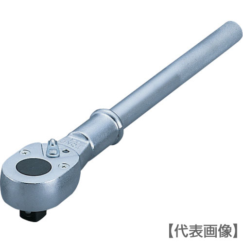 ＴＯＮＥ　ラチェットハンドル　歯数２４枚　差込角１９．０ｍｍ　全長４００ｍｍ（471S）123-3017【ＴＯＮＥ（株）】
