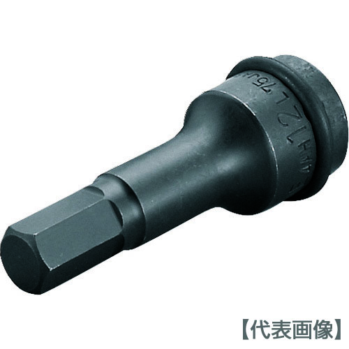 ＴＯＮＥ　インパクト用セミロングヘキサゴンソケット　１２ｍｍ（4AH-12L75）369-6081【ＴＯＮＥ（株）】