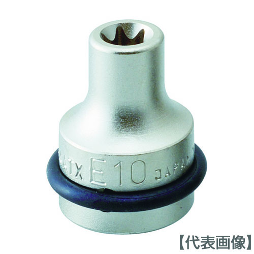 ＴＯＮＥ　インパクト用ヘックスローブソケット　Ｅ１２（4ATX-E12）810-9250【ＴＯＮＥ（株）】