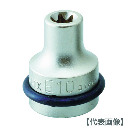 ＴＯＮＥ　インパクト用ヘックスローブソケット　Ｅ１８（4ATX-E18）810-9253【ＴＯＮＥ（株）】