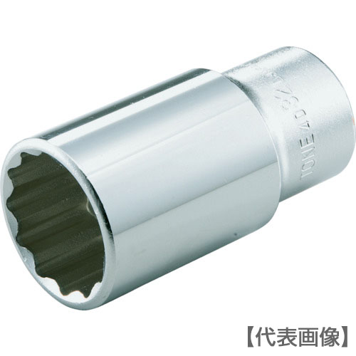 ＴＯＮＥ　ディープソケット（１２角）　対辺寸法３５ｍｍ　全長８３ｍｍ（4D-35L）447-1709【ＴＯＮＥ（株）】