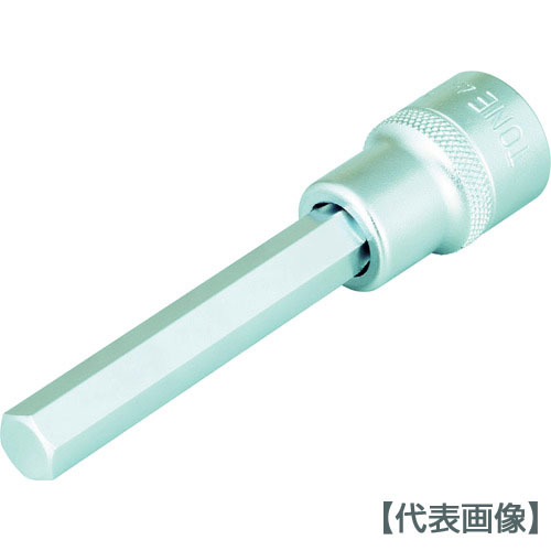 ＴＯＮＥ　ロングヘキサゴンソケット　１７ｍｍ（4H-17L）356-6480【ＴＯＮＥ（株）】