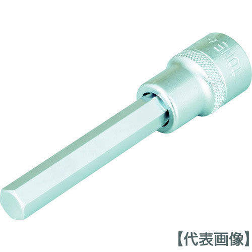 ＴＯＮＥ　ロングヘキサゴンソケット　２２ｍｍ（4H-22L）387-5709【ＴＯＮＥ（株）】