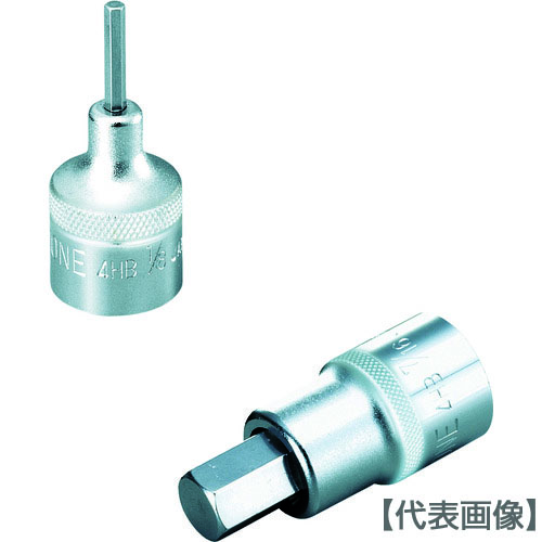 ＴＯＮＥ　ヘキサゴンソケット（インチ）　吋目　１／８ｉｎｃｈ　差込角１２．７ｍｍ（4HB-04）369-6596【ＴＯＮＥ（株）】