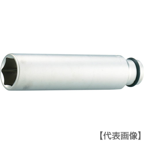 ＴＯＮＥ　インパクト用超ロングソケット　対辺寸法２１ｍｍ　全長１５０ｍｍ（4NV-21L150）356-6749【ＴＯＮＥ（株）】