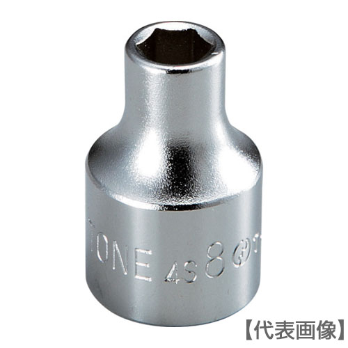 ＴＯＮＥ　ソケット（６角）　対辺寸法９ｍｍ　全長３５ｍｍ（4S-09）122-2627【ＴＯＮＥ（株）】