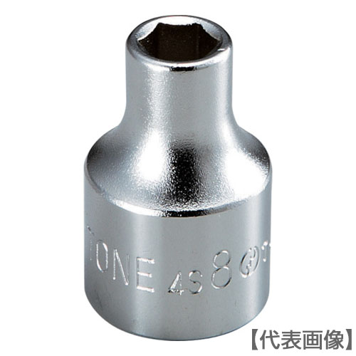 ＴＯＮＥ　ソケット（６角）　対辺寸法２７ｍｍ　全長４３．５ｍｍ（4S-27）122-3569【ＴＯＮＥ（株）】
